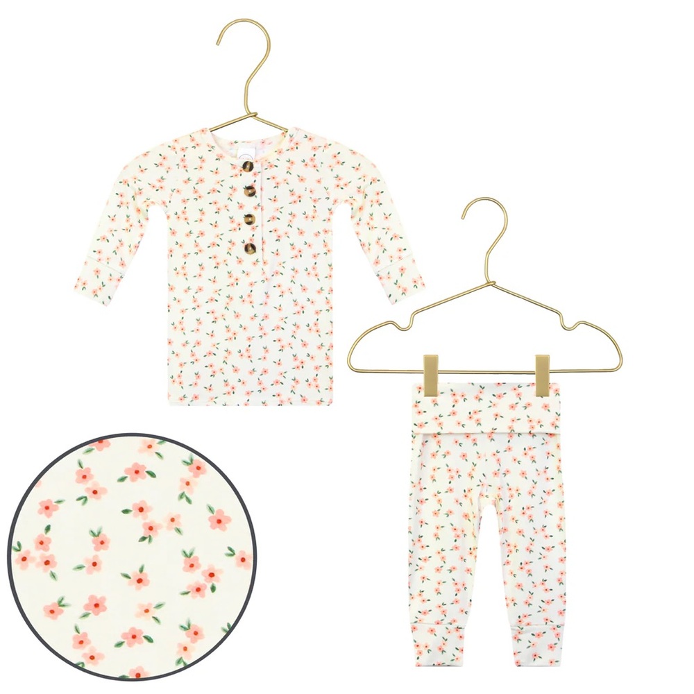 🆕 NIB Lou Lou & Company 3-6 Month Pajama Set & Headband